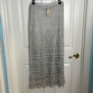 Chico’s Crochet Maxi Skirt. Size 1. NWT